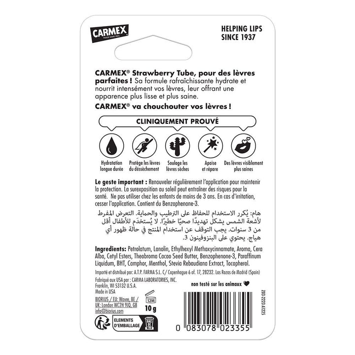 Carmex Strawberry SPF15 lip balm 10 g (0.35oz)