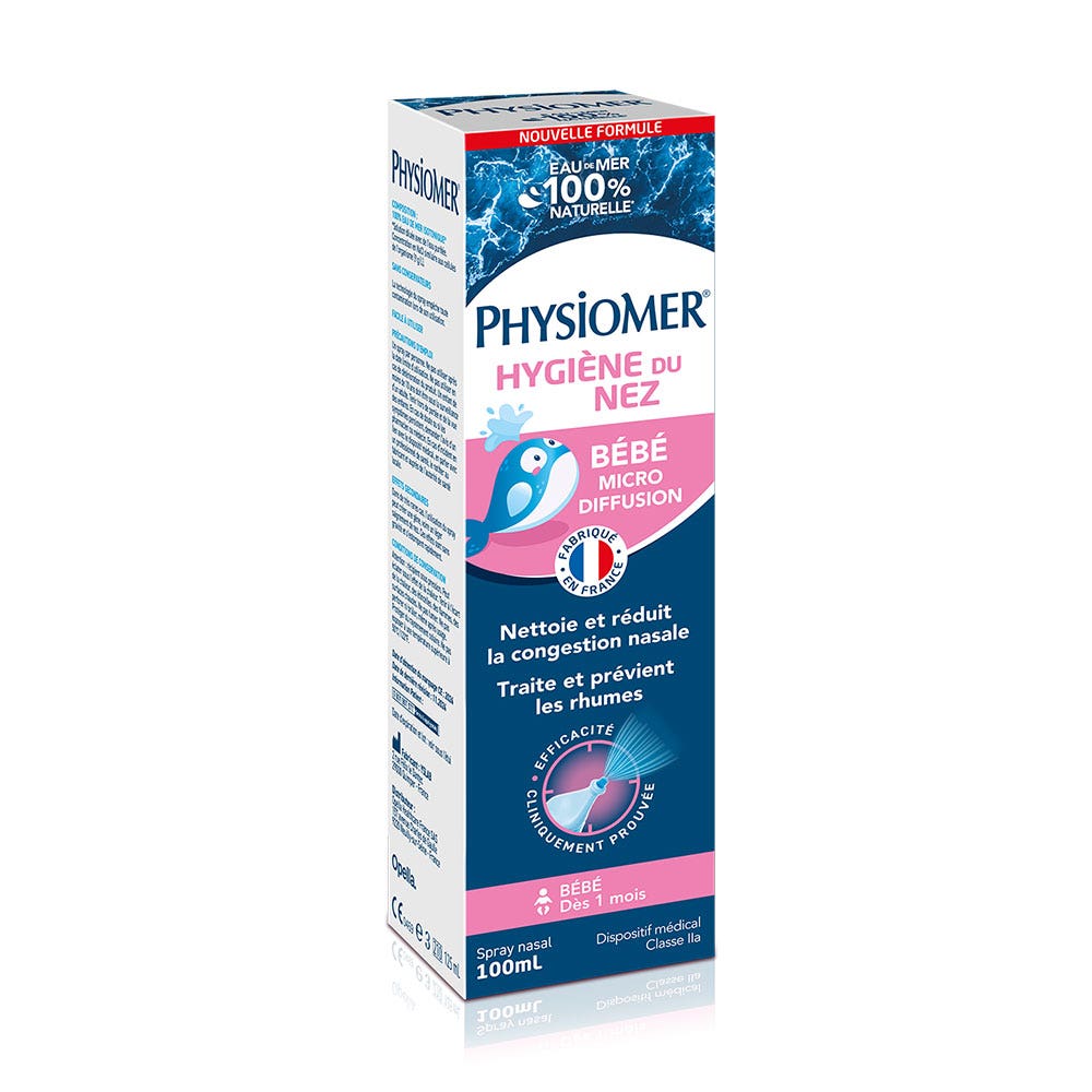 Physiomer Baby nasal hygiene spray gentle micro-diffusion spray 100 ml (3.38fl oz)