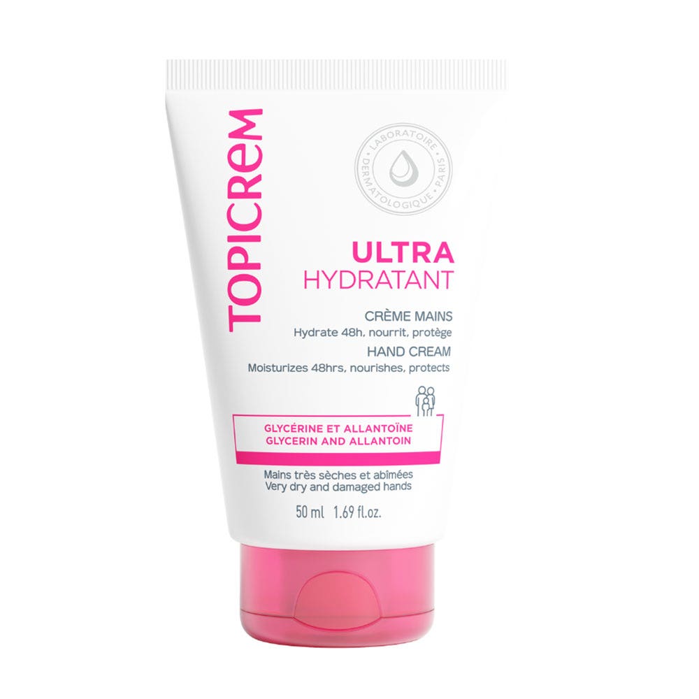 Topicrem Ultra-Hydrating Hand cream for extremely dry and damaged hands 50 ml (1.69fl oz)
