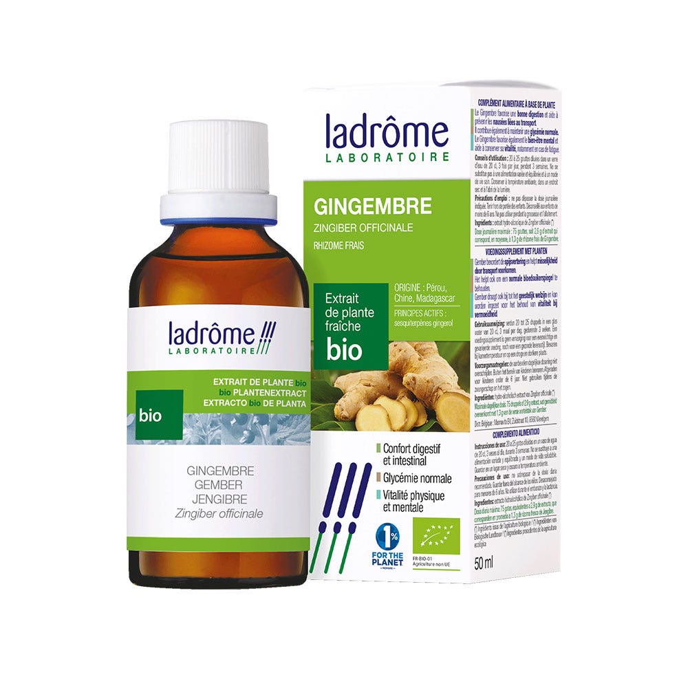 Ladrôme Fresh ginger rhizome extract 50 ml (1.69fl oz)