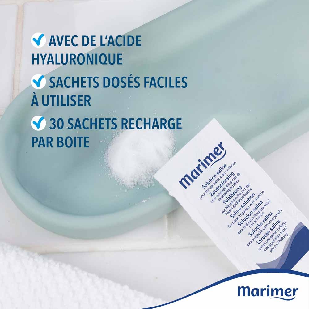 Marimer Salt solution sachet refill 30 sachets of 2.84g (0.1oz)