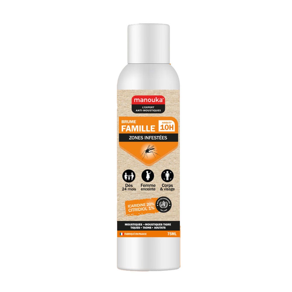 Manouka Family mosquito repellent spray 75 ml (2.54fl oz)