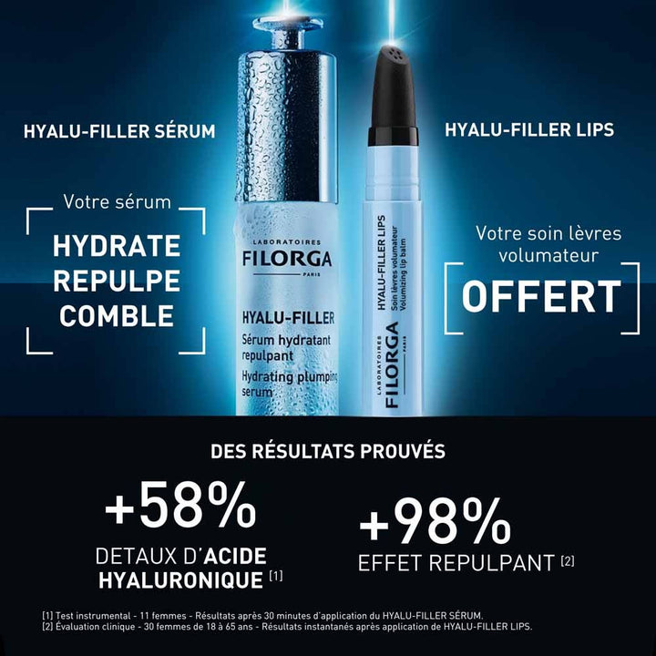 Filorga Hyalu-Filler Hydration and Volume Protocol Gift Set Serum 30 ml + Lips 4 g Free (0.14oz)