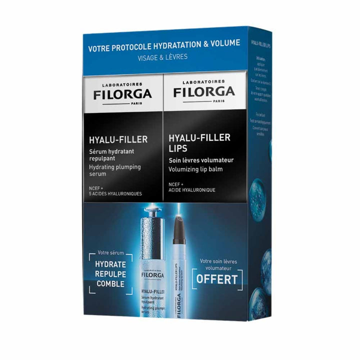 Filorga Hyalu-Filler Hydration and Volume Protocol Gift Set Serum 30 ml + Lips 4 g Free (0.14oz)