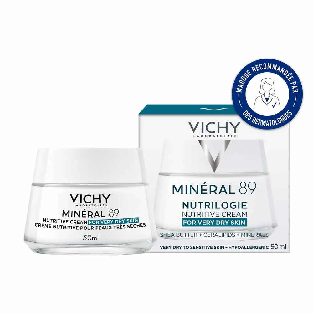 Vichy Mineral 89 Nutrilogie Nourishing Cream Very Dry Skin 50ml (1.69fl oz)