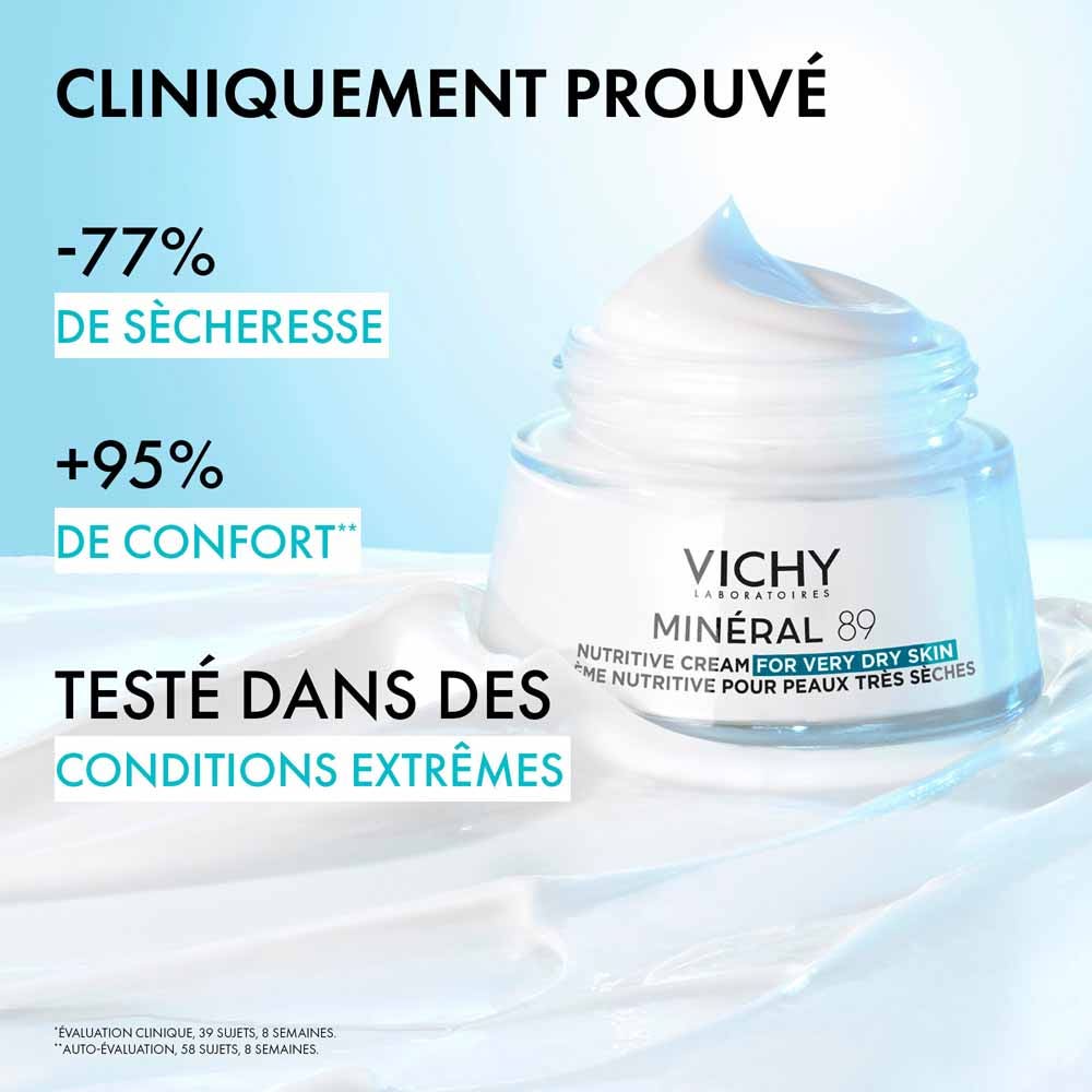 Vichy Mineral 89 Nutrilogie Nourishing Cream Very Dry Skin 50ml (1.69fl oz)