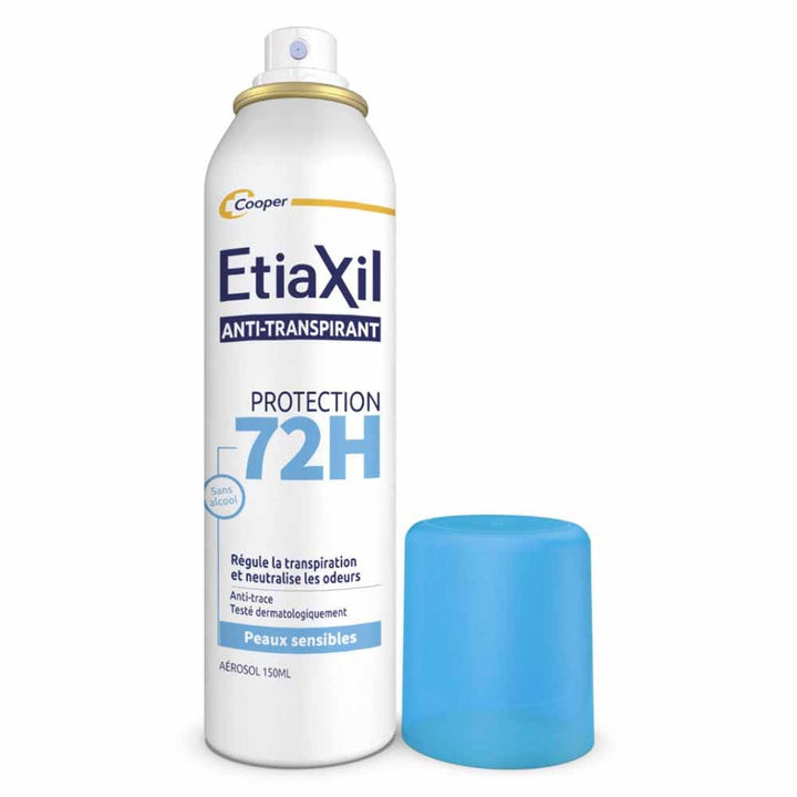 Etiaxil Antiperspirant 72h Protection Aerosol Deodorant sensitive skin 2 x 150ml (5.07fl oz)
