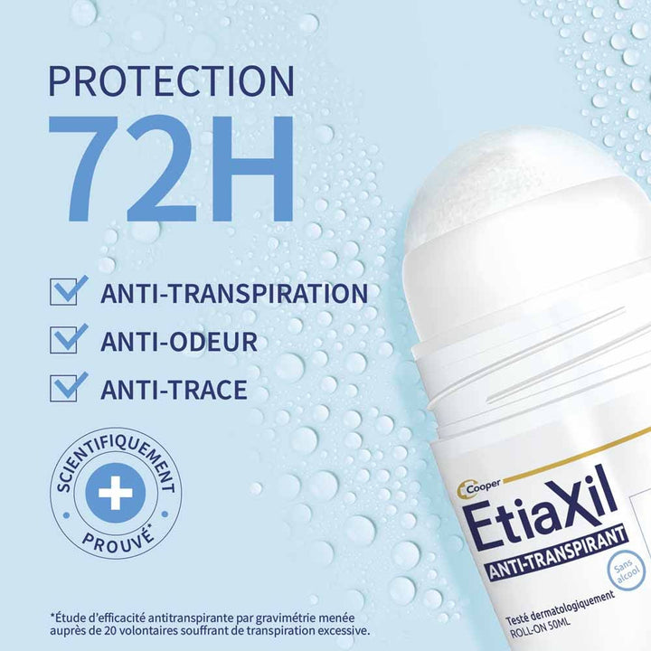 Etiaxil Antiperspirant 72h Protection Roll-On Deodorant sensitive skin 50ml (1.69fl oz)