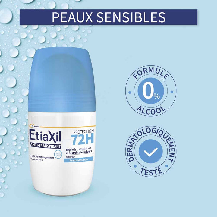Etiaxil Antiperspirant 72h Protection Roll-On Deodorant sensitive skin 50ml (1.69fl oz)