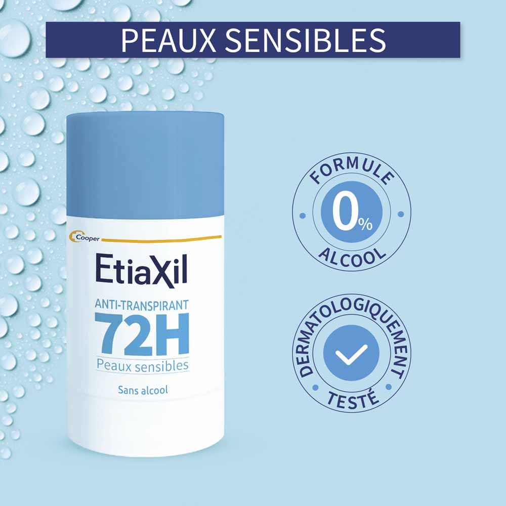 Etiaxil Antiperspirant 72h Protection Deodorant Stick sensitive skin 40ml (1.35fl oz)