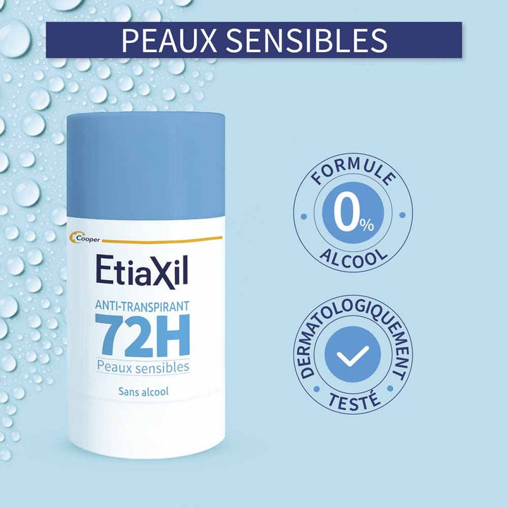 Etiaxil Antiperspirant 72h Protection Deodorant Stick sensitive skin 40ml (1.35fl oz)