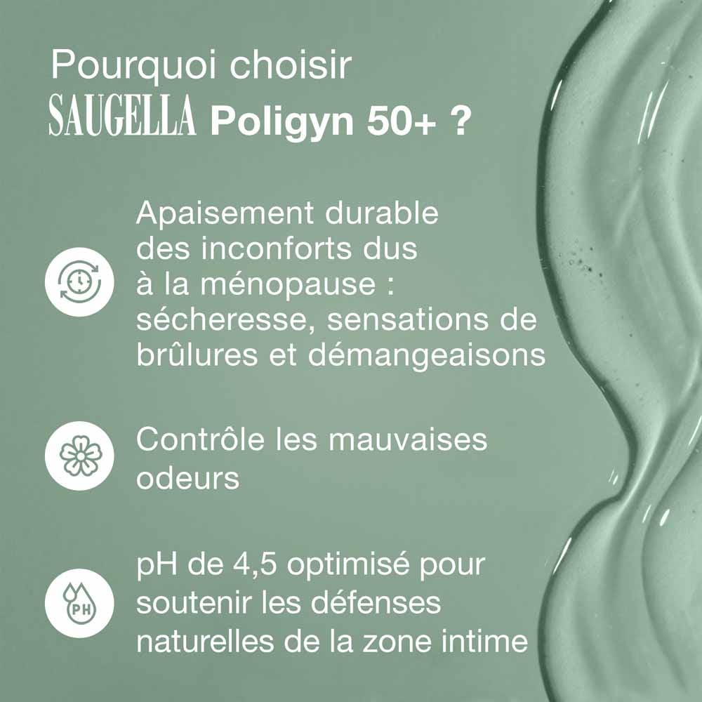 Saugella Poligyn Daily 3-in-1 intimate wash for menopausal women 2 x 250ml (8.45fl oz)