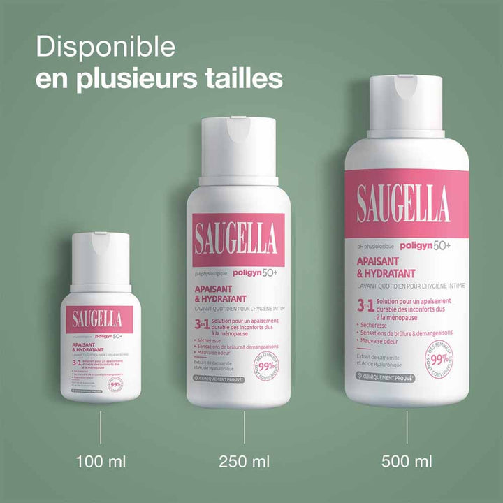 Saugella Poligyn Daily 3-in-1 intimate wash for menopausal women 2 x 250ml (8.45fl oz)
