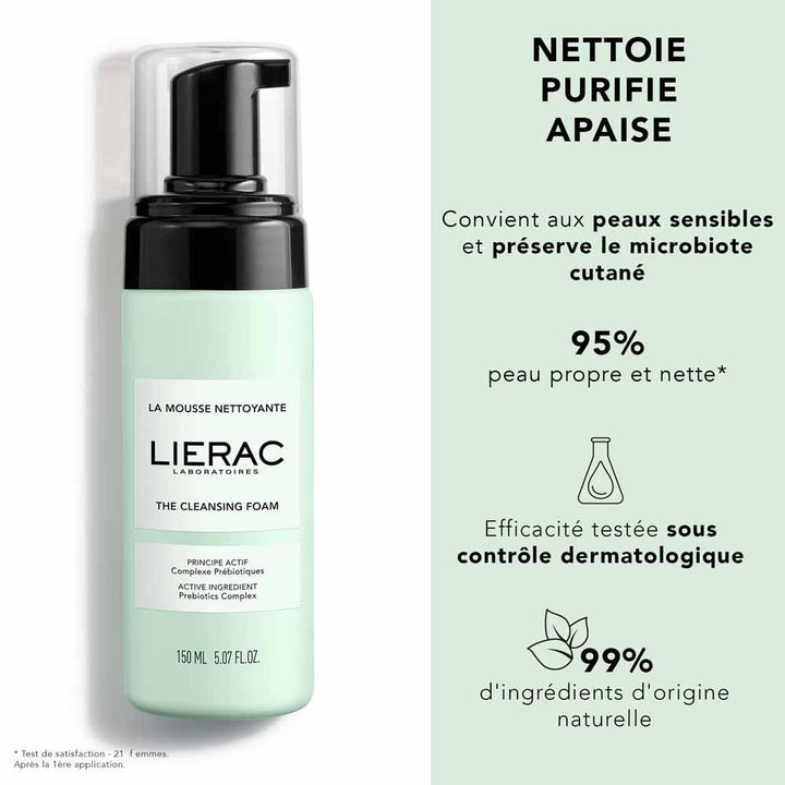 Lierac Make-up Removers Foaming cleansing mousse suitable for all skin types 2 x 300ml (10.14fl oz)