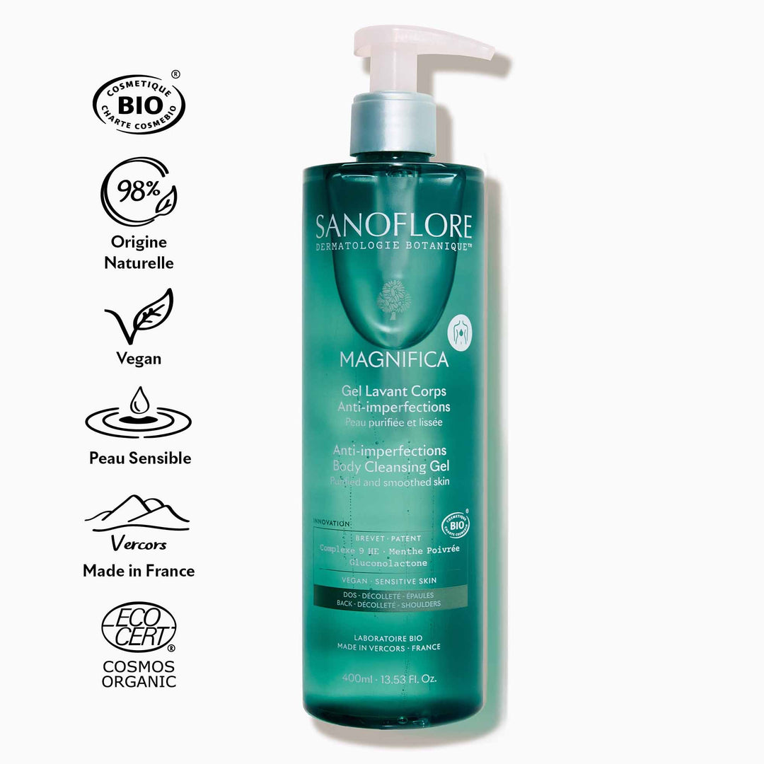 Sanoflore Magnifica Imperfection-clearing body wash for combination and blemish-prone skin 400 ml (13.53fl oz)