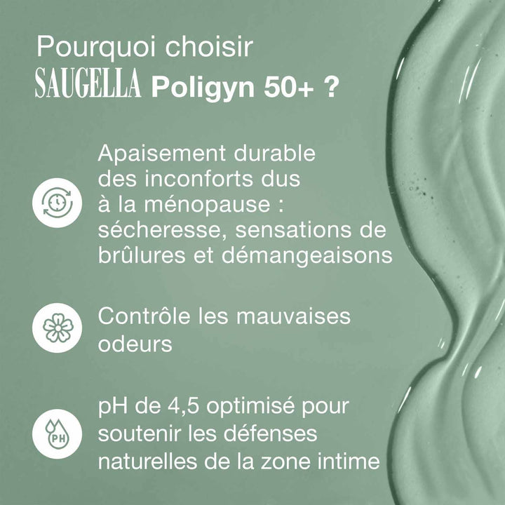 Saugella Poligyn 3-in-1 daily intimate wash for menopausal women 500 ml (16.91fl oz)