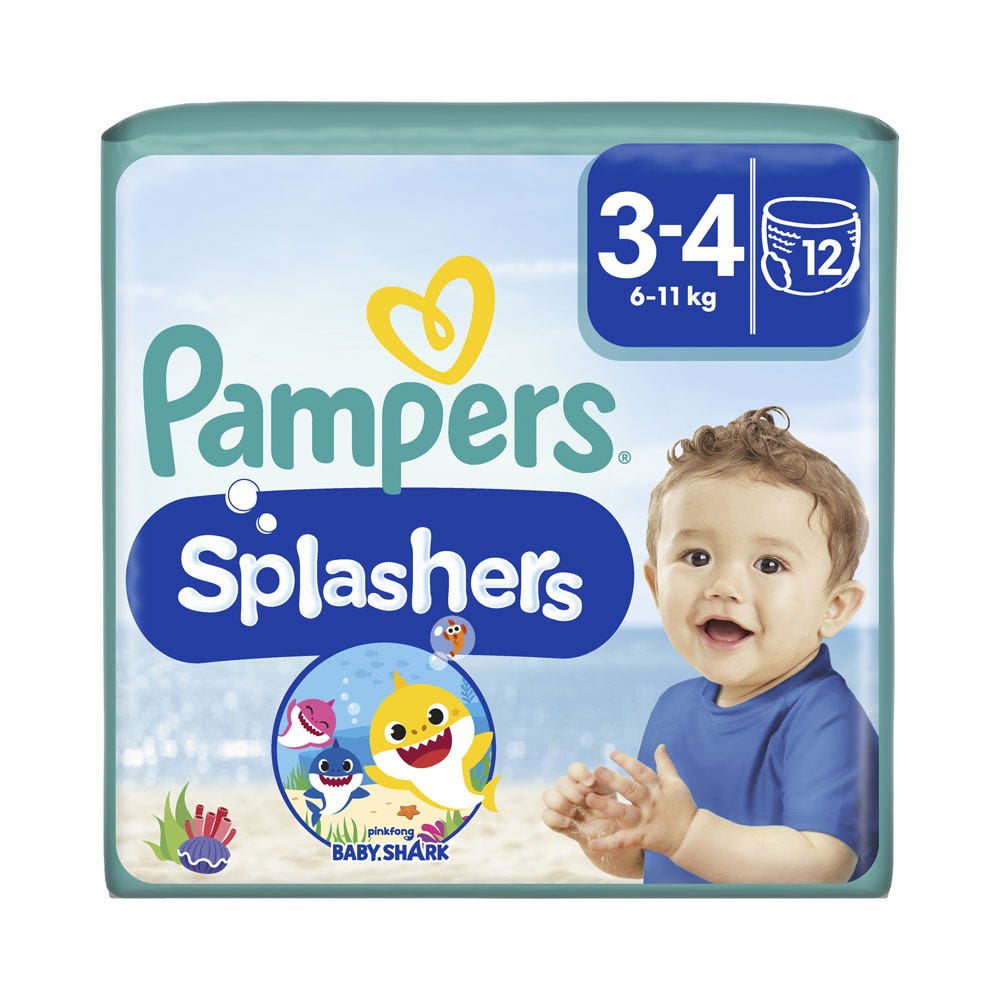 Pampers Splashers Swim Pants Size 3-4 6-11kg x12
