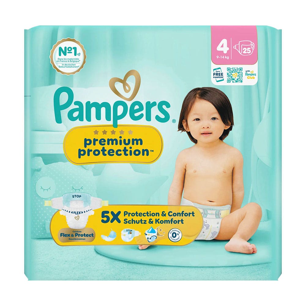 Pampers Premium Diapers Size 4 9-14kg x25
