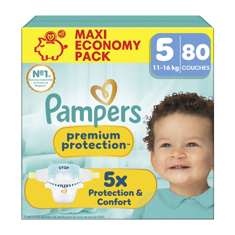 Pampers Premium Diapers Size 5 11-16kg x80