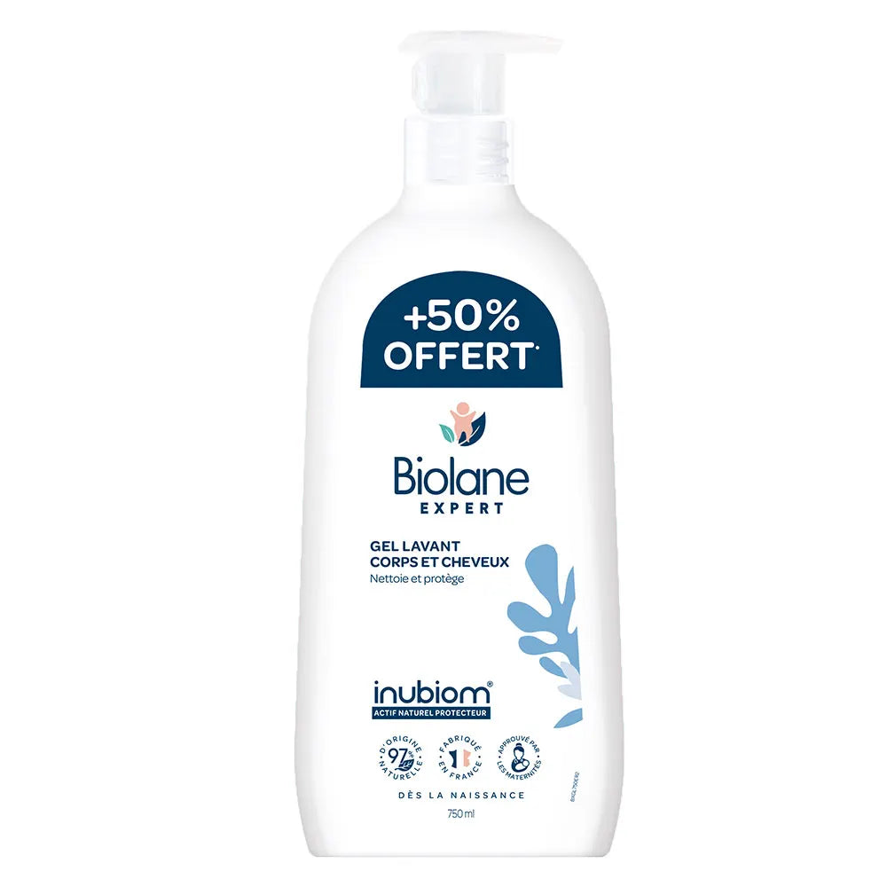 Biolane Expert Washing Gel Body & Hair 750ml (25.36fl oz)