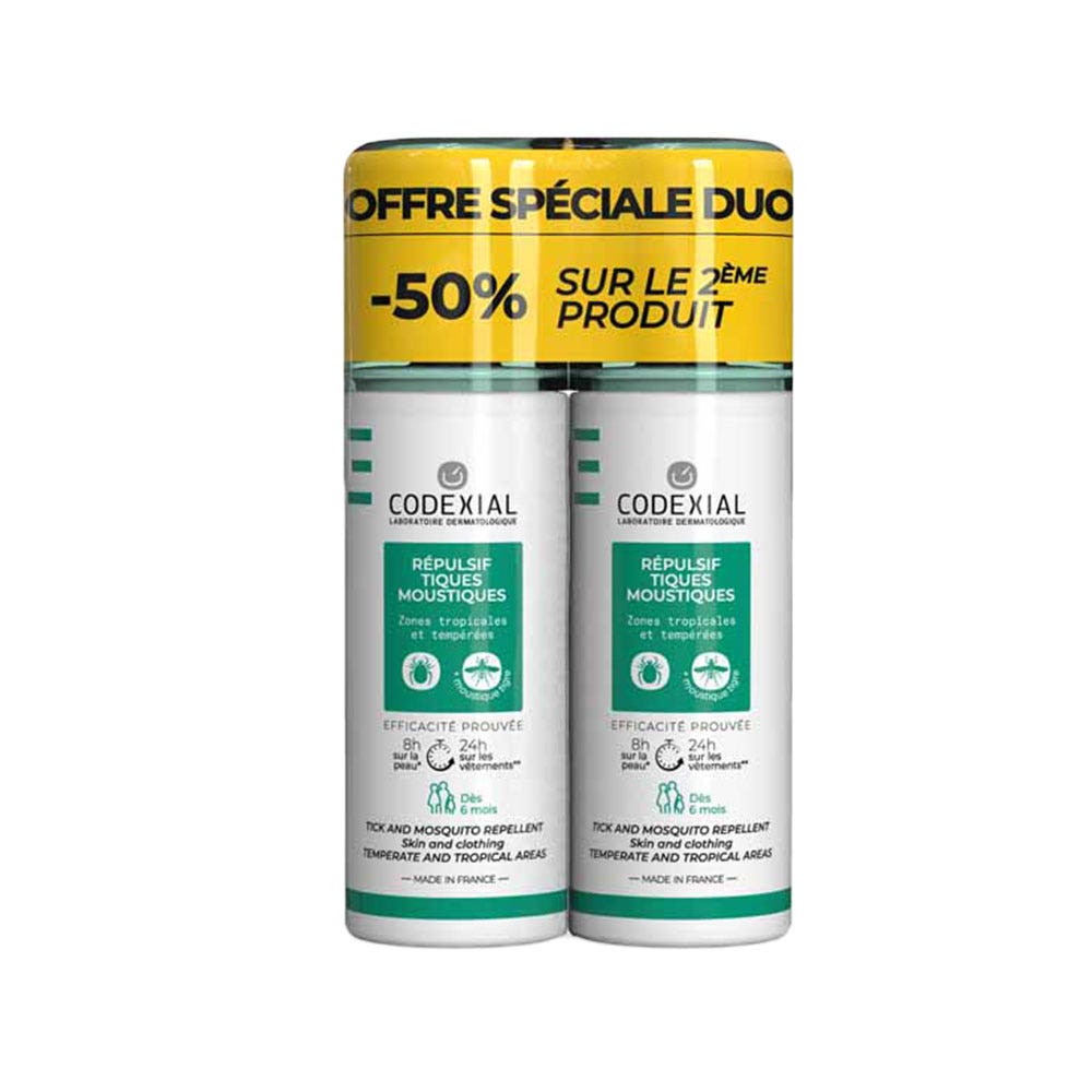 ENO Laboratoire Codexial Anti-pique Tick and Mosquito Repellents From 6 Months 2x75ml (2.54fl oz)