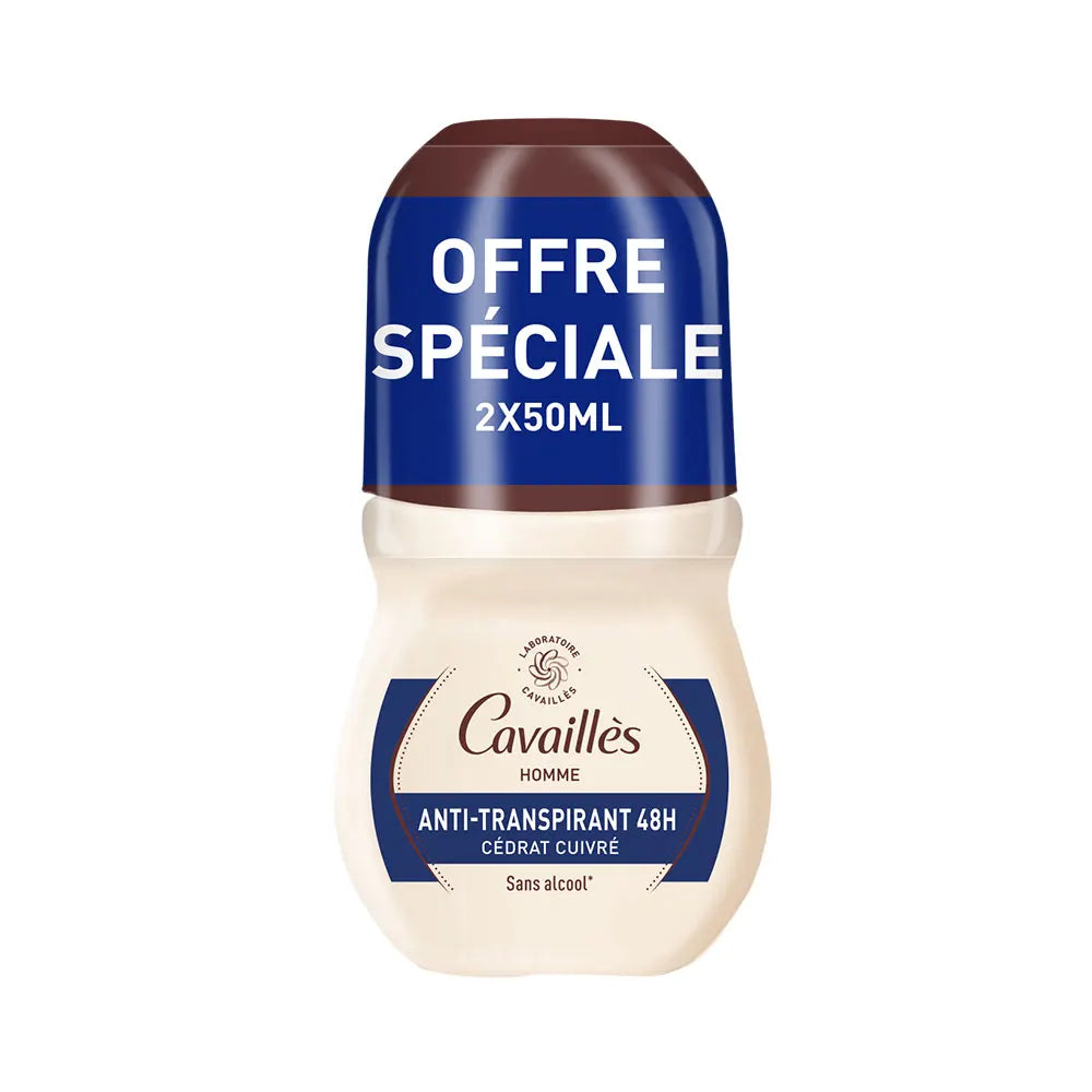 Rogé Cavaillès Absorb + L'Homme 48H Anti-Perspirant Deodorants 2x50ml