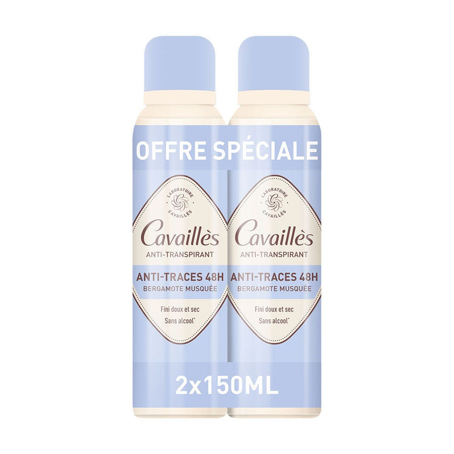 Cavaillès Absorb + Deodorant Absorb+ Anti-perspirant 48h 2x 300ml (10.14fl oz)