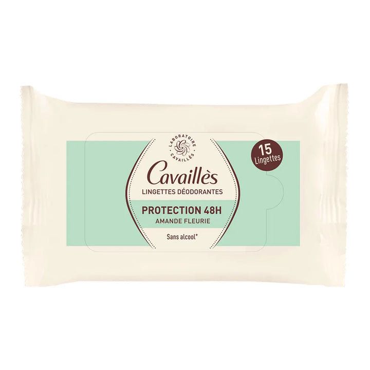 Rogé Cavaillès Dermato 48H Deodorant Wipes x15 - 15 Wipes
