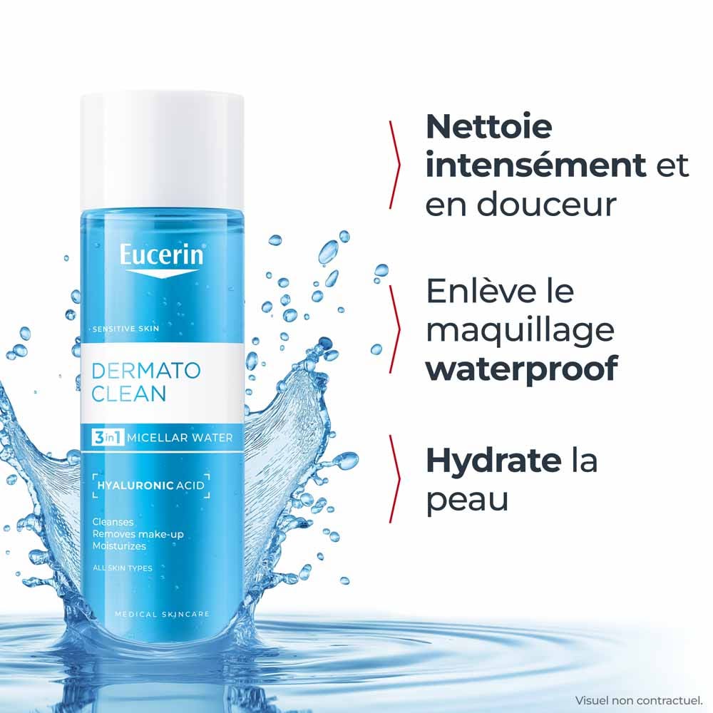Eucerin DermatoCLEAN [Hyaluron] 3-in-1 micellar water care 400 ml (13.53fl oz)