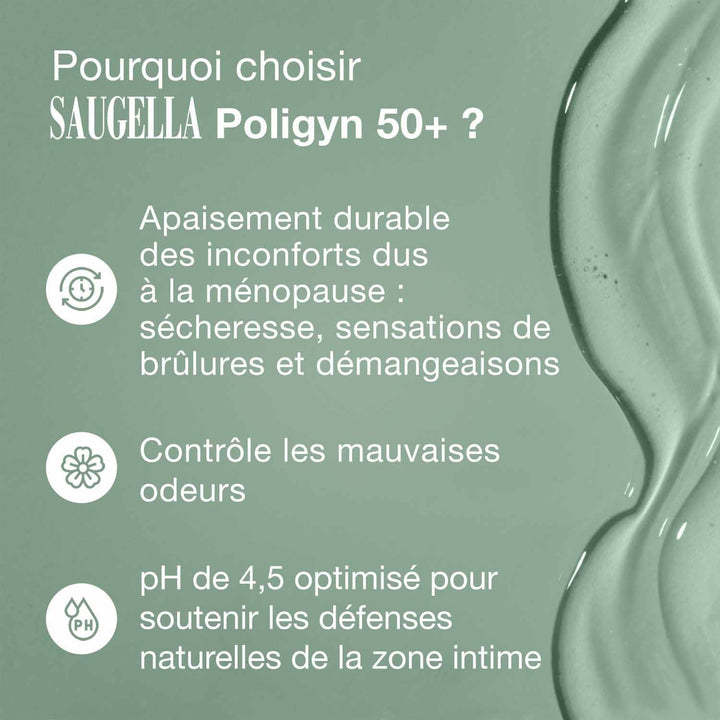 Saugella Poligyn Menopause intimate wash 100ml (3.38fl oz)