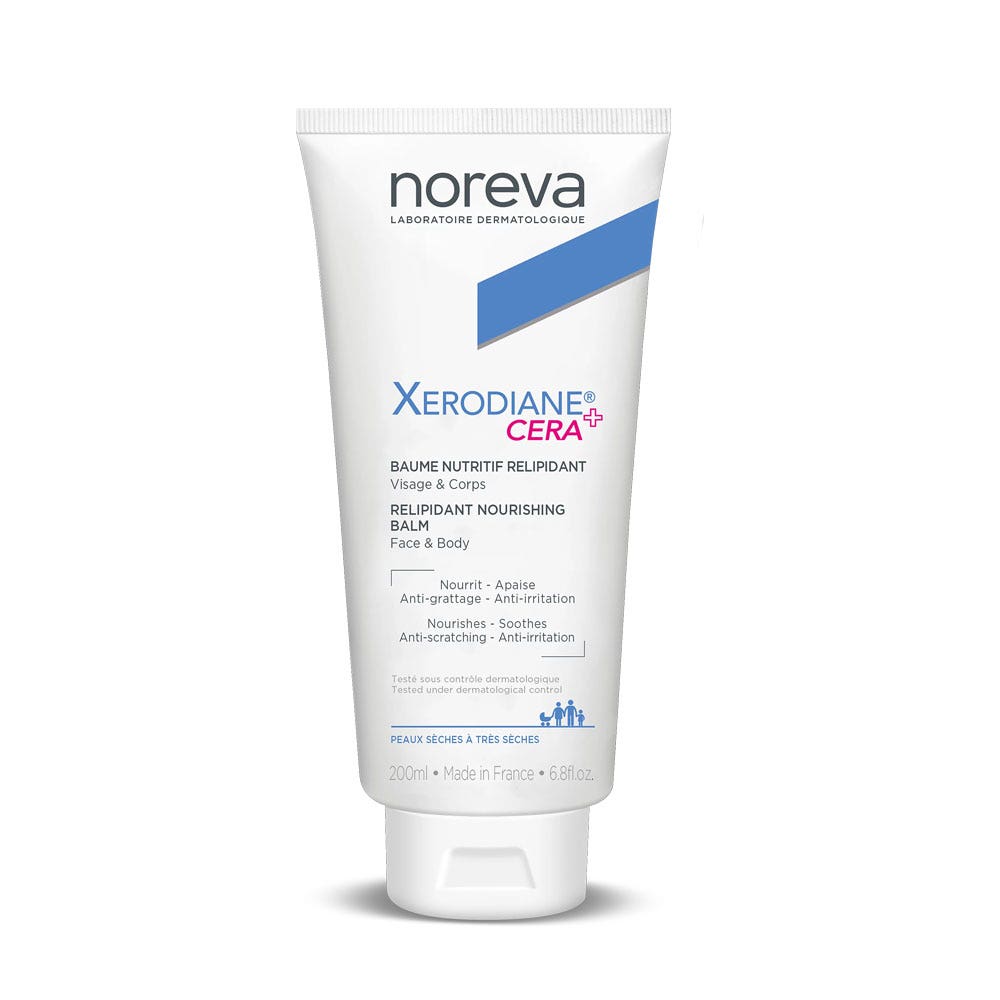 Noreva Xerodiane Cera+ Nourishing Lipid-Replenishing Balm for Sensitive Skin 200 ml (6.76fl oz)