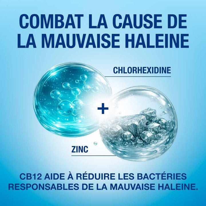 Cb12 Alcohol-free mouthwash mint flavour 2 x 250 ml (8.45fl oz)