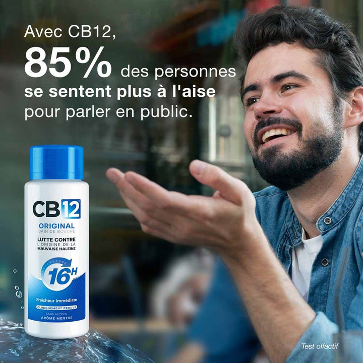 Cb12 Alcohol-free mouthwash mint flavour 2 x 250 ml (8.45fl oz)