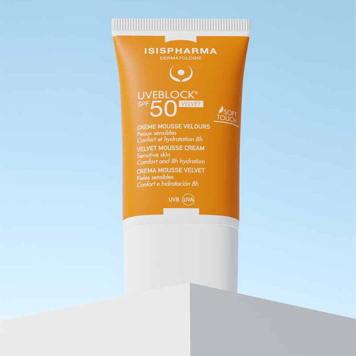 Isispharma Uveblock Velvet Mousse Cream SPF50 40 ml (1.35fl oz)