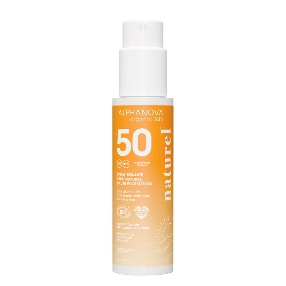 Alphanova Organic Sun High Protection SPF50 Organic Sunscreen Cream 100 g (3.53oz)