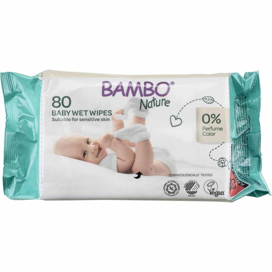 Bambo Nature Wipes 15x20cm x80