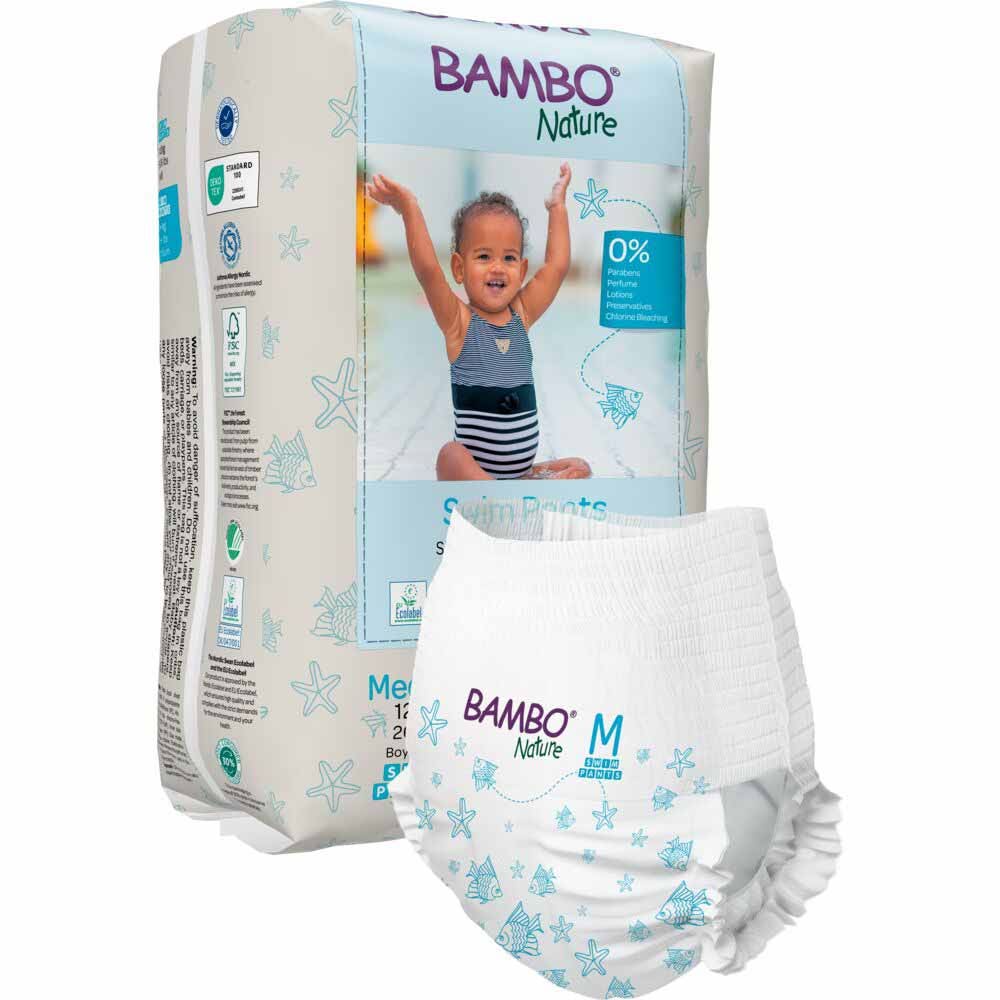 Bambo Nature Swim Nappies Size M 12+kg x12