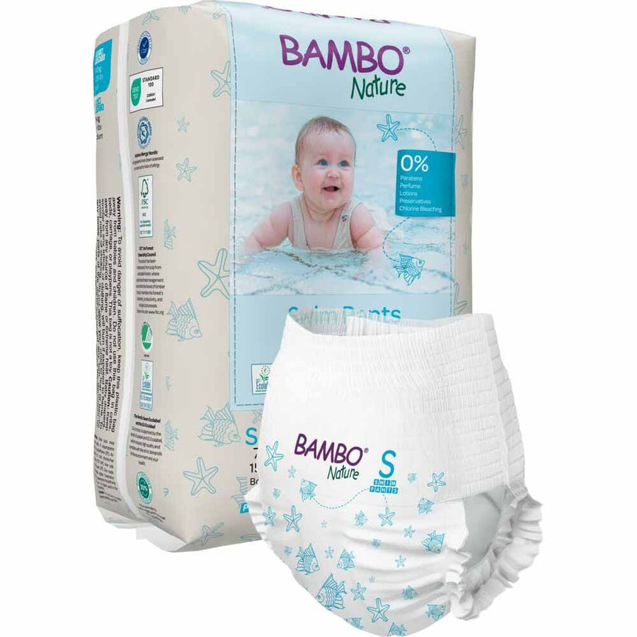 Bambo Nature Swim Nappies Size S 7-12kg 2x12