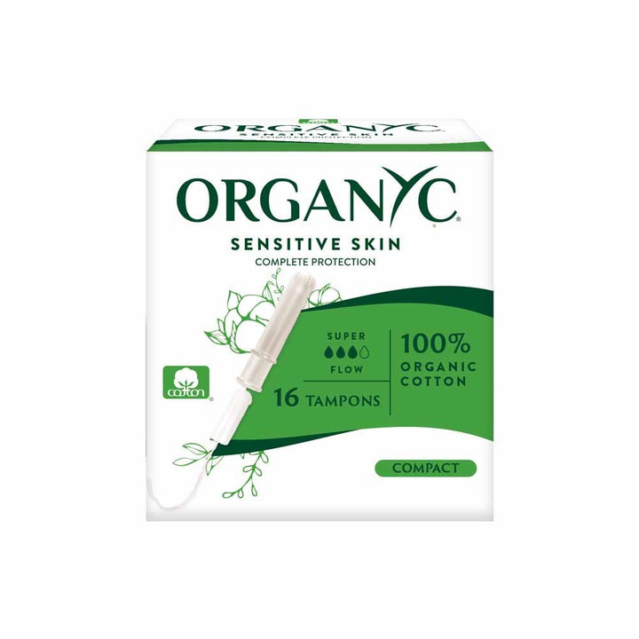 Organyc Organic Tampons Super Compact Applicator X16 x16