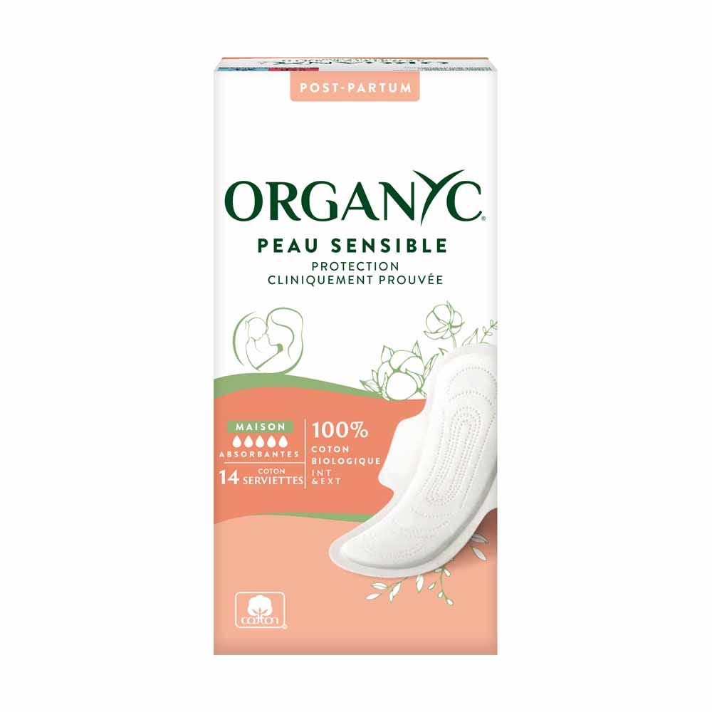 Organyc Maxi Gentle Maternity towels X14
