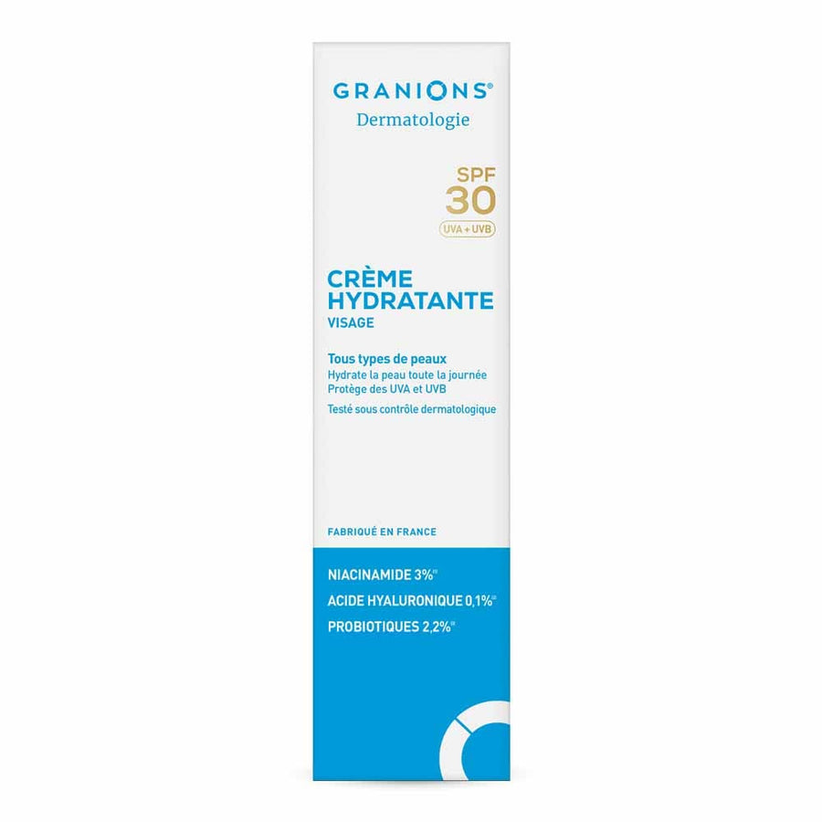 Granions Dermatology Moisturising cream SPF30 niacinamide and hyaluronic acid 40ml (1.35fl oz)