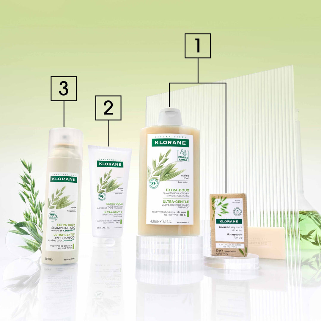 Klorane Oat Milk Oatmilk Gentle Dry Shampoo Spray All Hair Types A L'Avoine et Céramide 150ml (5.07fl oz)