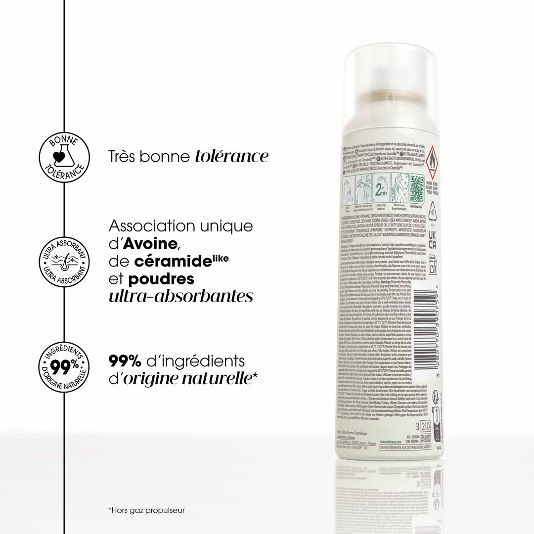 Klorane Oat Milk Oatmilk Gentle Dry Shampoo Spray All Hair Types A L'Avoine et Céramide 150ml (5.07fl oz)