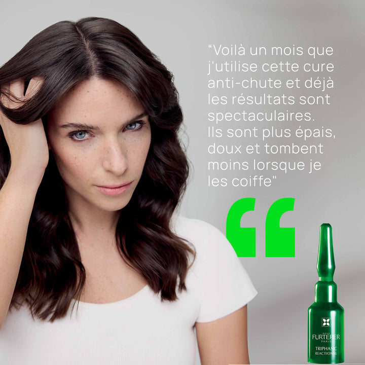 René Furterer Triphasic Reactional 2 en 1 Perte anti-cheveux et traitement de la croissance 12x5 ml (0,17fl oz) ampoules