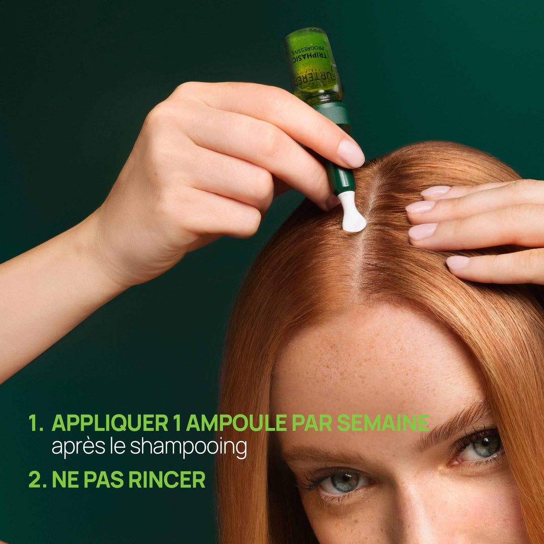 René Furterer Triphasic Progressive anti-hair loss treatment longer, denser hair 8 ampoules