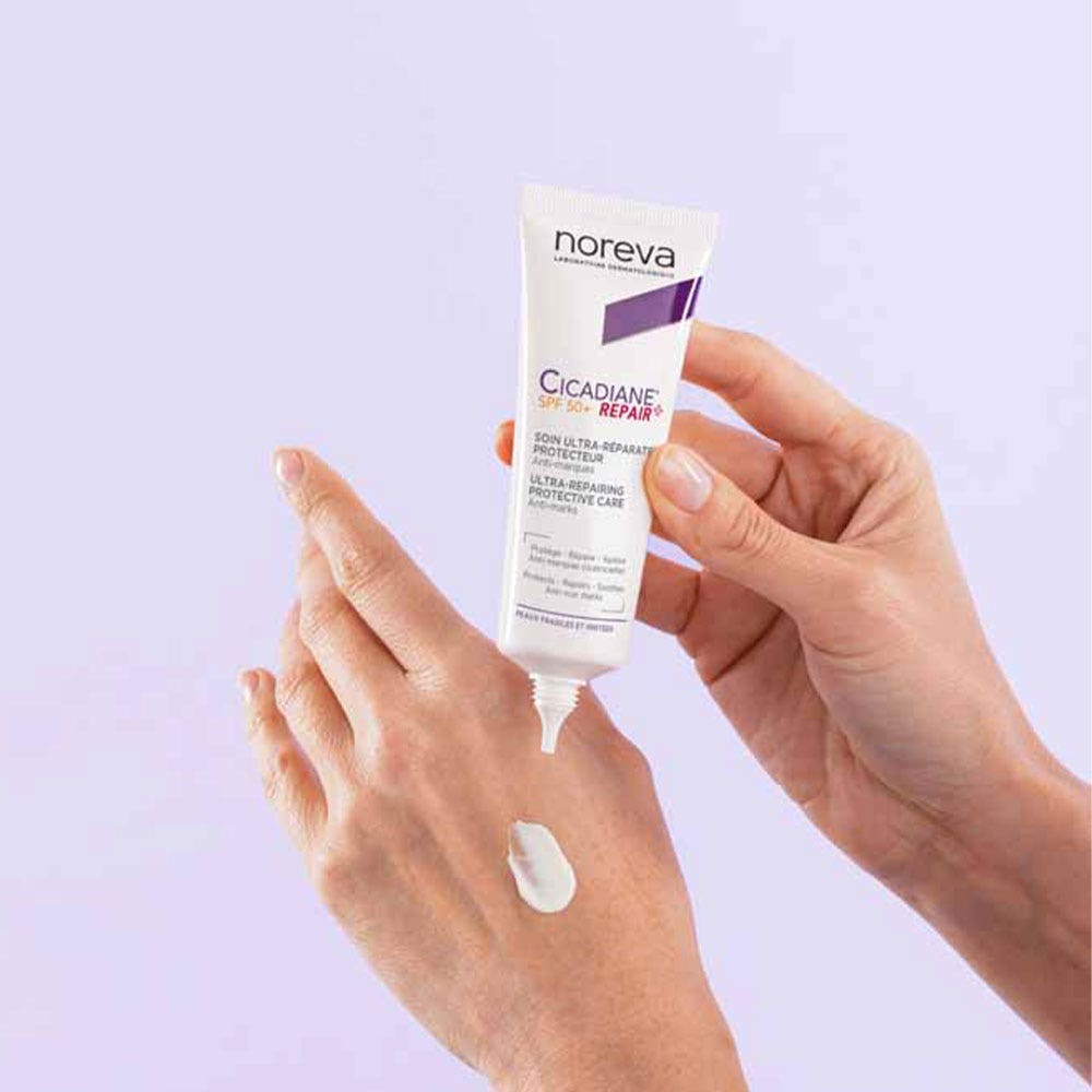 Noreva Cicadiane Repair+ ultra-repairing protective cream SPF50+ 40 ml (1.35fl oz)