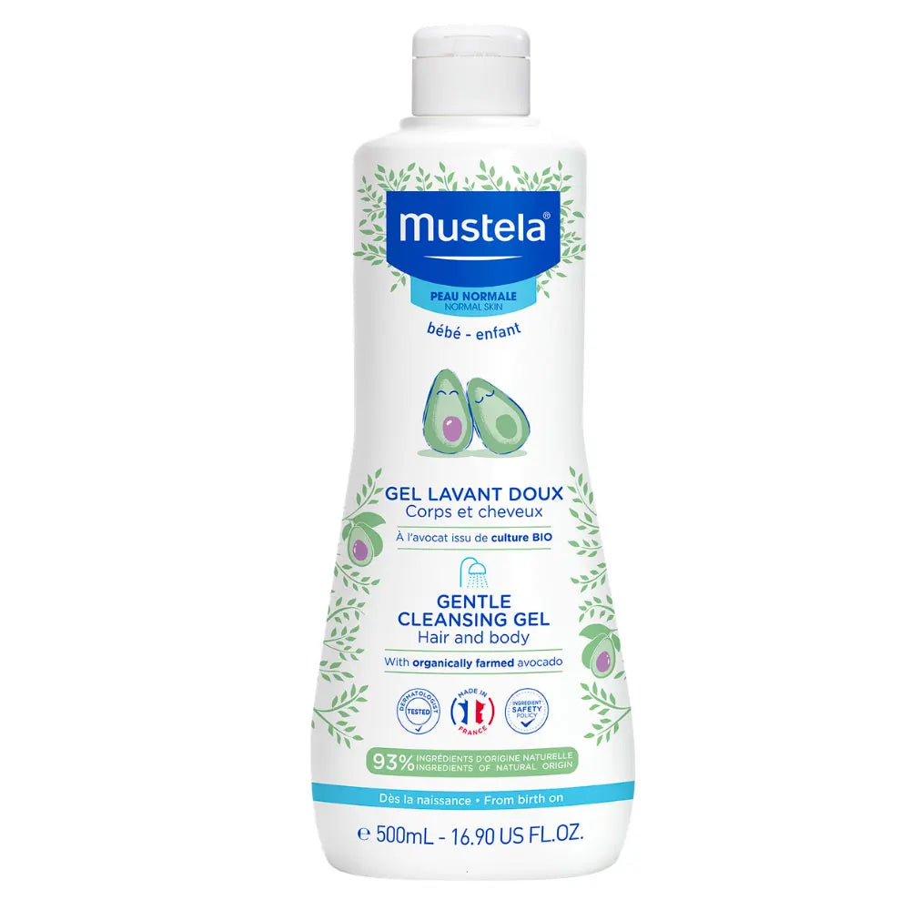 Mustela Gentle Cleaning Body & Hair Gel for Babies Peaux normales 500ml (16.91fl oz)