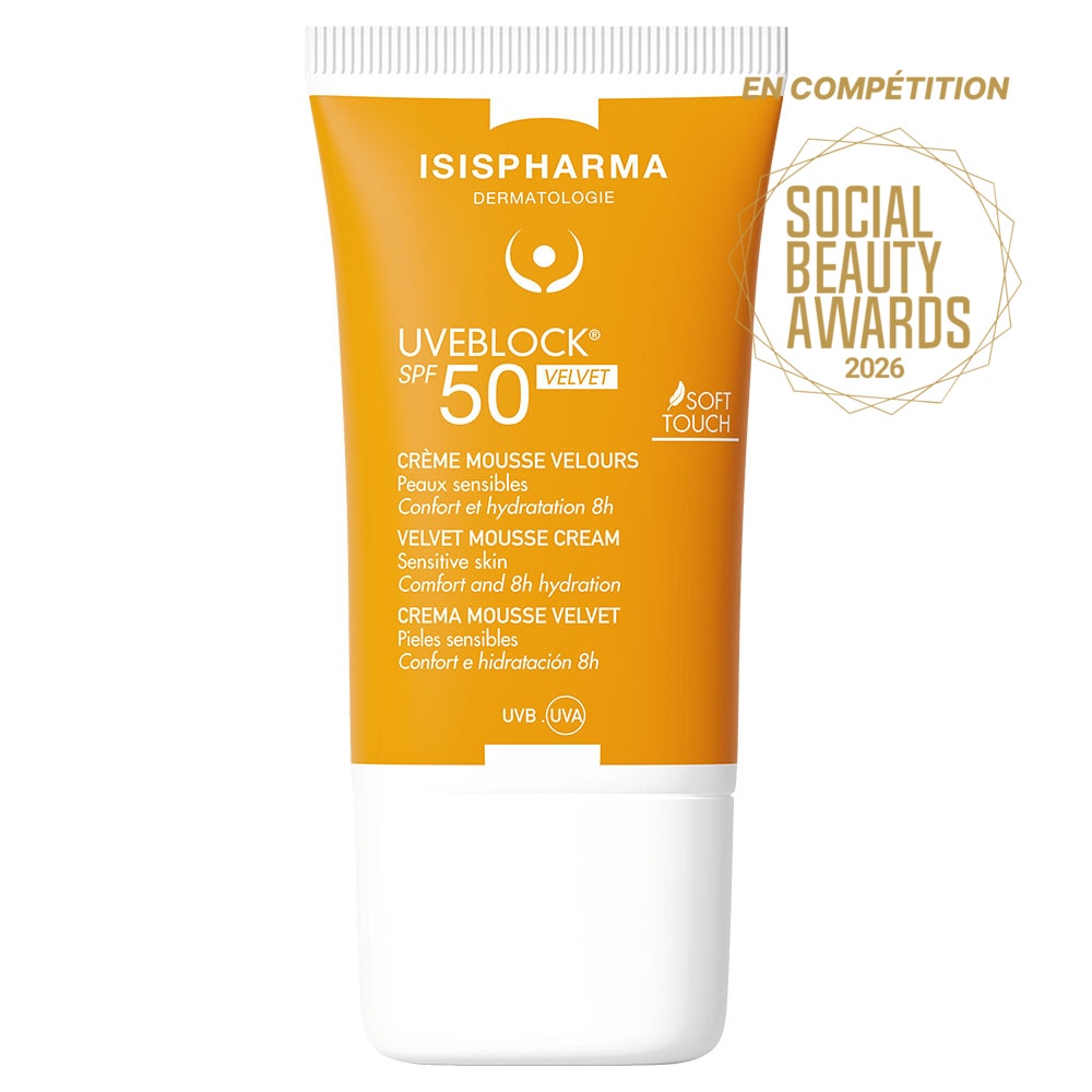 Isispharma Uveblock Velvet Mousse Cream SPF50 40 ml (1.35fl oz)