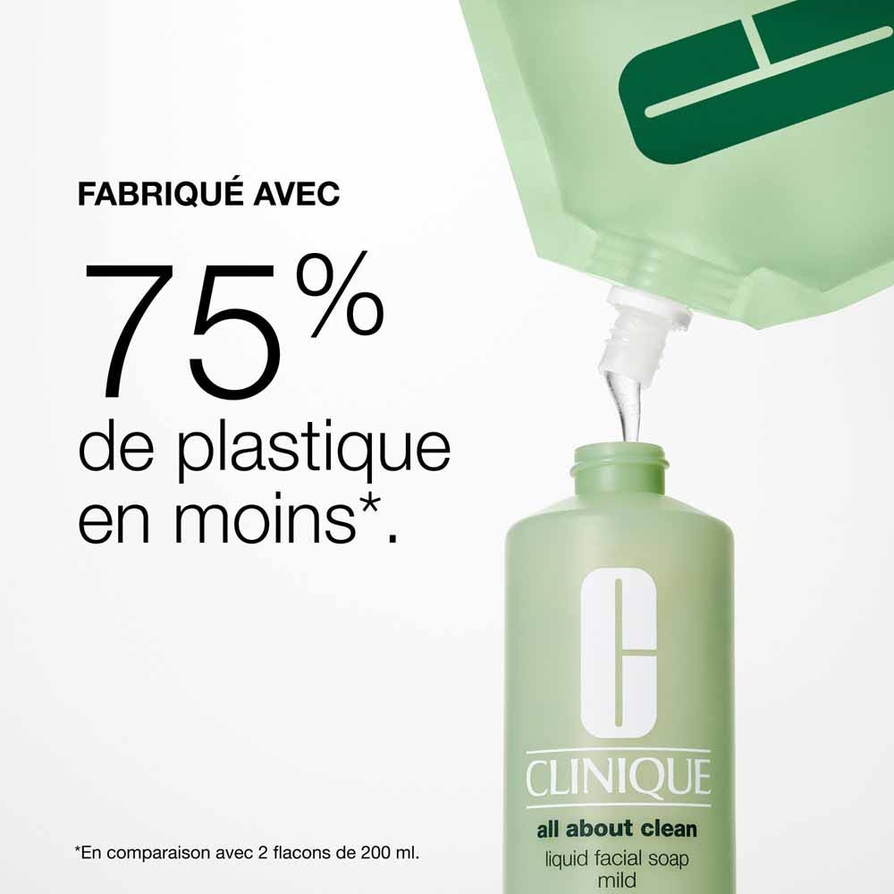 Clinique All About Clean Eco-Refill Gentle Liquid Facial Soap dry to combination skin 400ml (13.53fl oz)