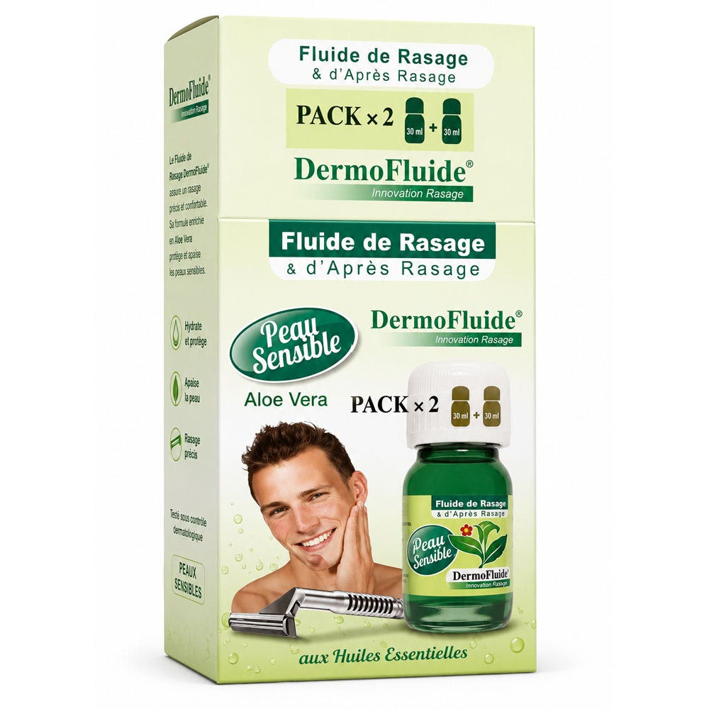 Dermo Fluide Aloe Vera Shaving & After Shave Fluid Peaux Sensibles 60ml (2.03fl oz)